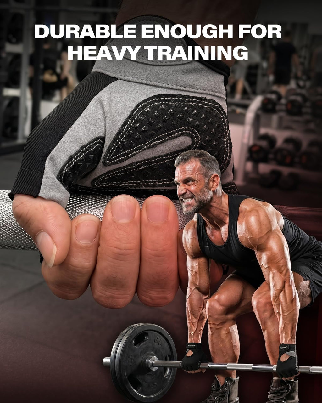 Workout Gloves for Men and Women, Weight Lifting Gloves with Excellent Grip, Lightweight Gym Gloves for Weightlifting, Cycling, Exercise, Crosstraining, Pull Ups, Fitness, Climbing and Rowing