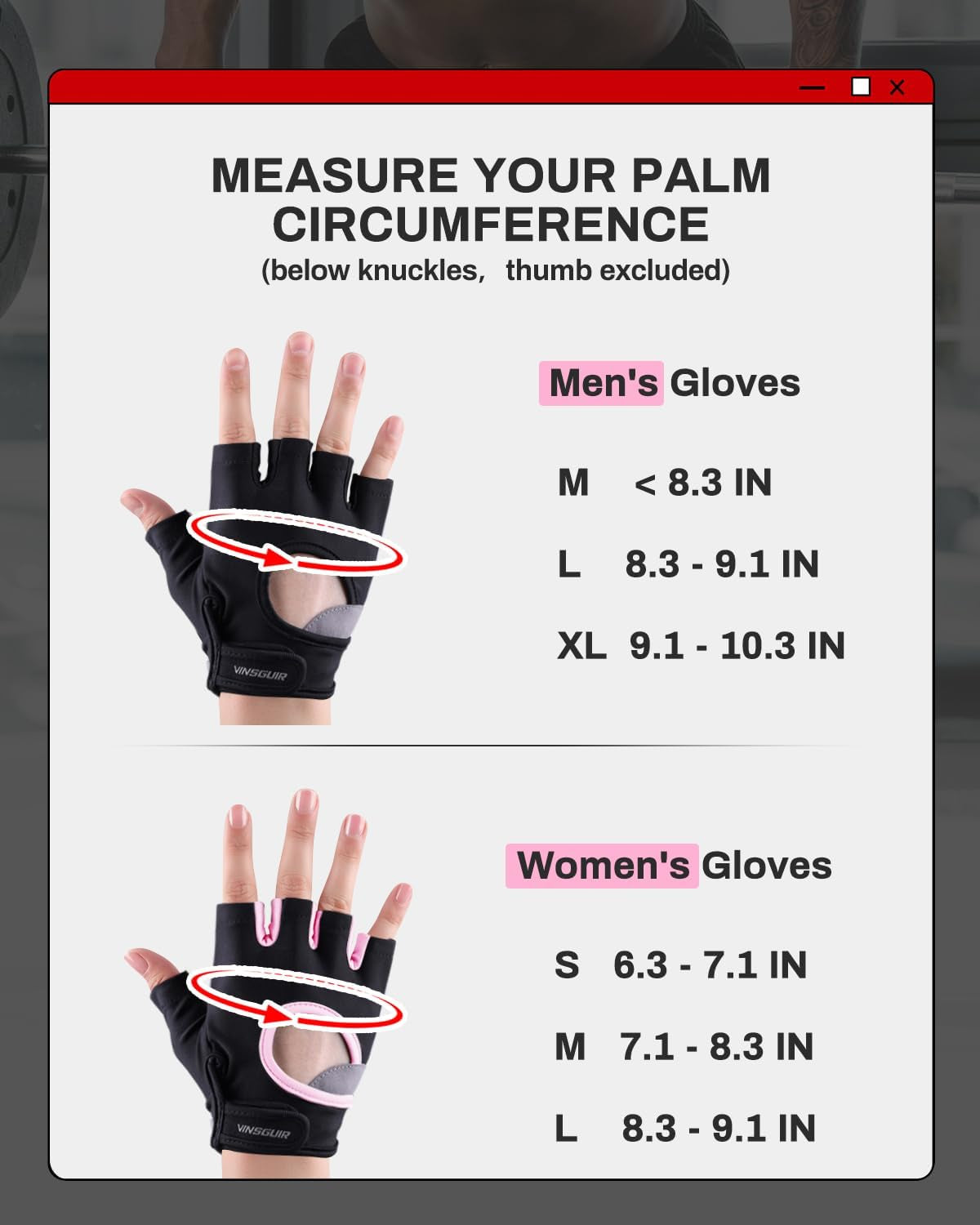 Workout Gloves for Men and Women, Weight Lifting Gloves with Excellent Grip, Lightweight Gym Gloves for Weightlifting, Cycling, Exercise, Crosstraining, Pull Ups, Fitness, Climbing and Rowing