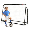 2-In-1 Kids Soccer Rebounder and Soccer Goal with Adjustable Height